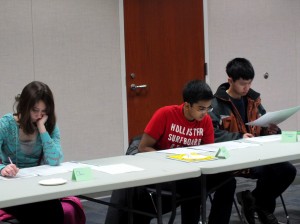 Students prepare for their upcoming ACT at Mentor Public Library