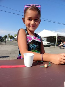 Kids could make a craft during our Flash Library at Concord Community Days