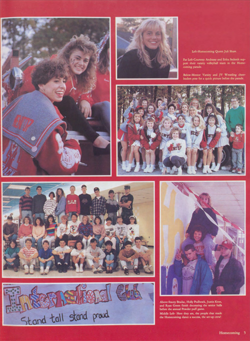 Image of a yearbook page