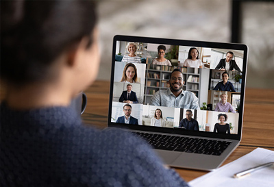Image of an online meeting